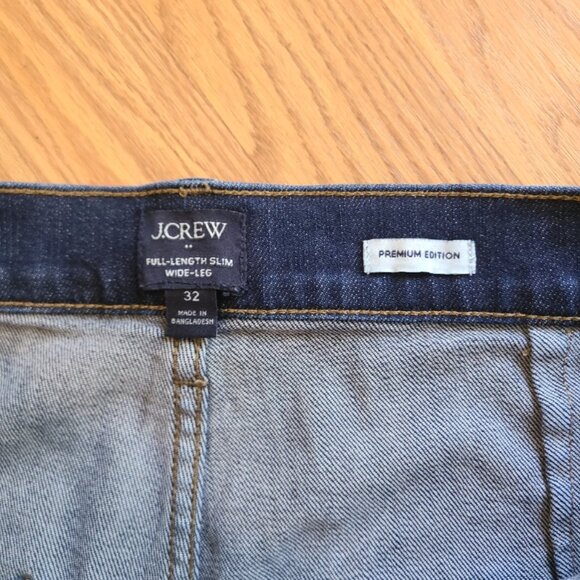 NEW NWOT! J. CREW SLIM HIGH-RISE WIDE LEG SAILOR JEANS PREMIUM EDITION sz 32 - Picture 4 of 6